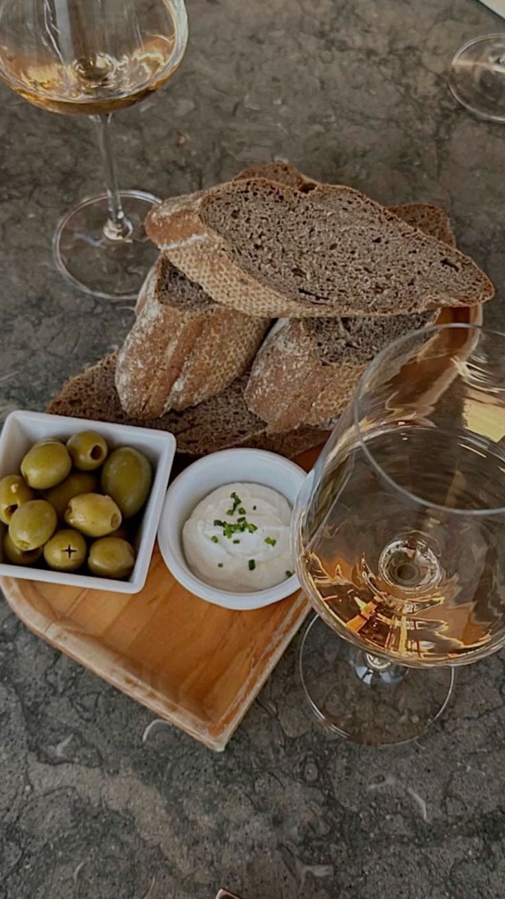 Contemporary glasses on a relaxed table