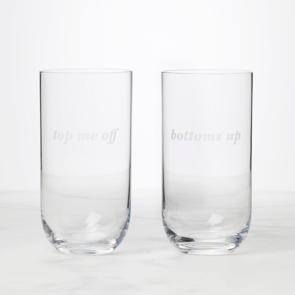 Chic Highball Glasses, Set of 2