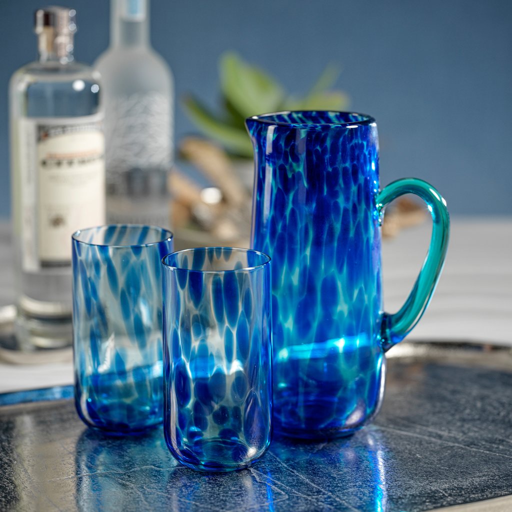 Blue Tortoise Highball Glass