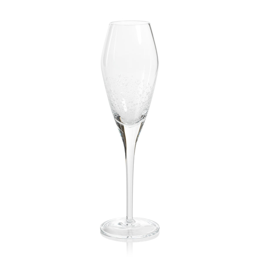 Bubble Detail Champagne Flute Set of 4 - Image 3