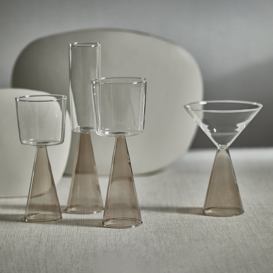 Smoke Conical Base Glassware Collection - Image 2