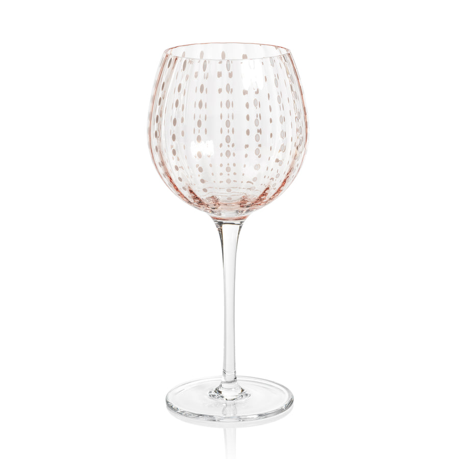Pink White Dot Glassware Collection