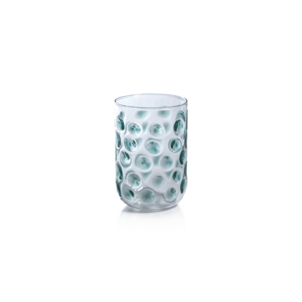 Borosilicate Dotted Glass Tumbler 15.5 oz