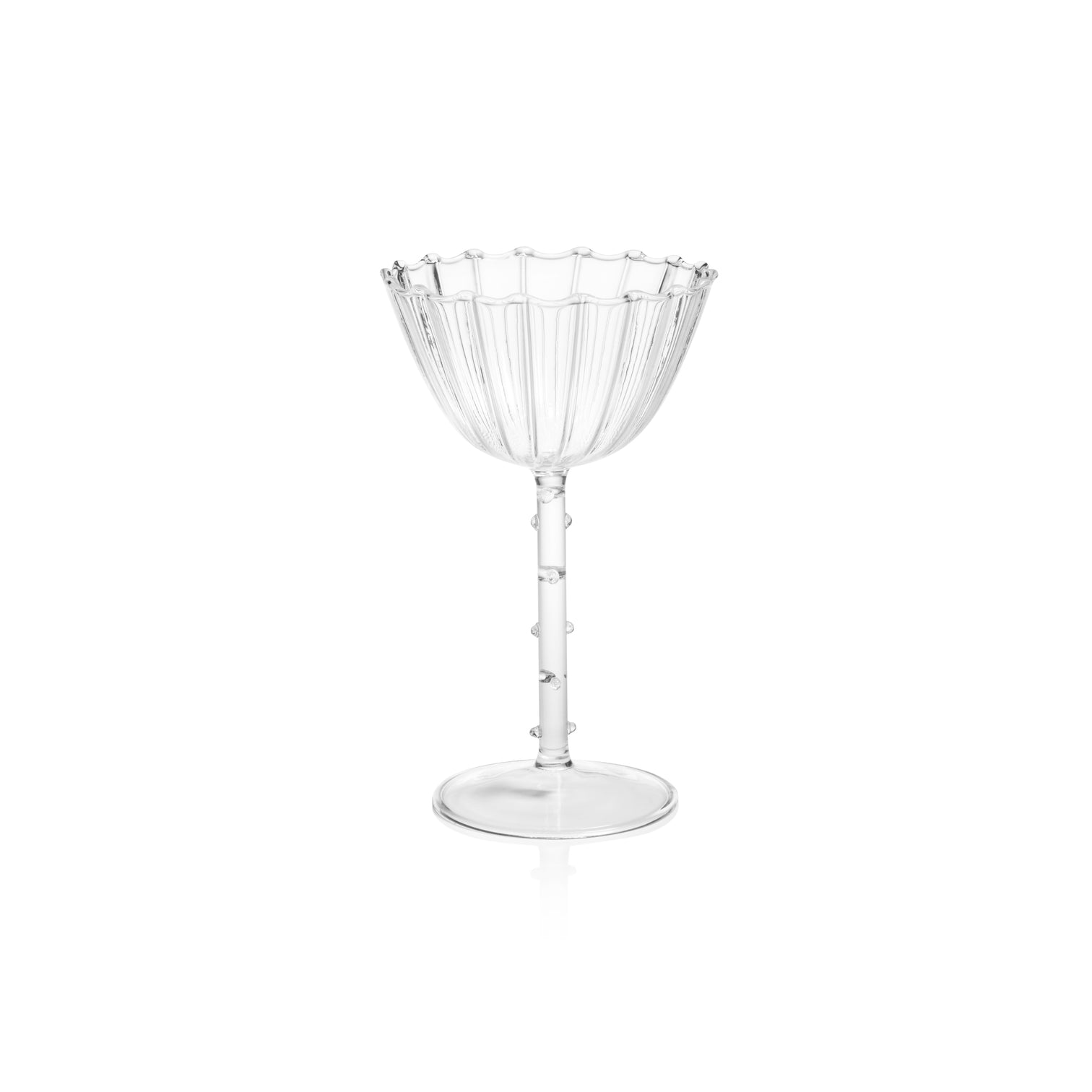 Fluted Coupe Glass Set of 4 - Image 2