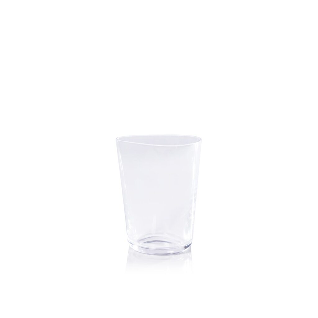 Triangular Glass Tumbler 400 ml