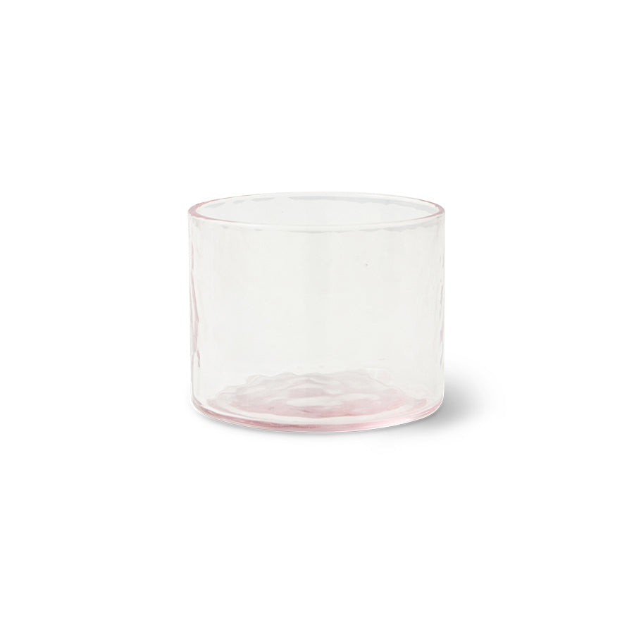 Blush Pink Tube Glasses - Set of 4